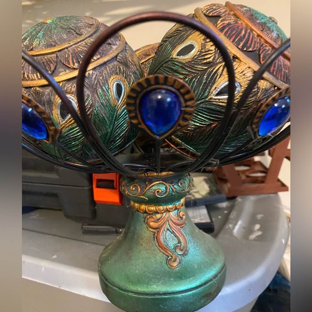 Kirklands Green and Gold Decorative Accent